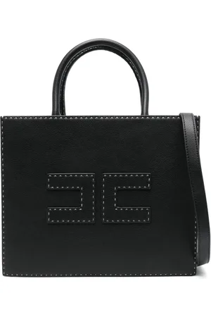 Elisabetta Franchi Medium contrast-stitching tote bag