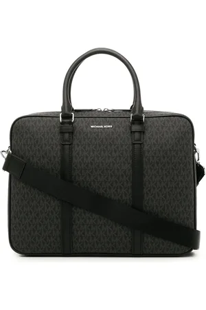 Michael Kors Monogram-print leather briefcase