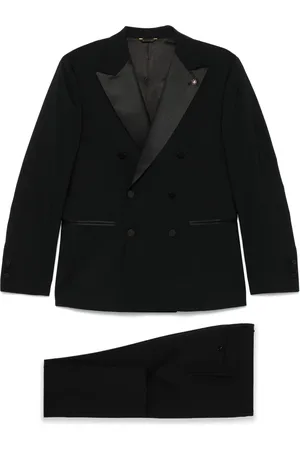 Manuel Ritz Satin-trim suit