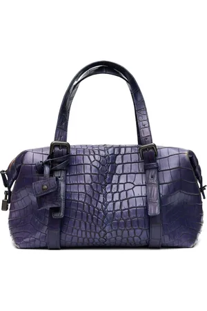 Bottega Veneta Crocodile-embossed leather tote bag