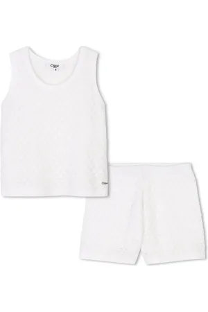 Chloé Organic cotton tank top and shorts set