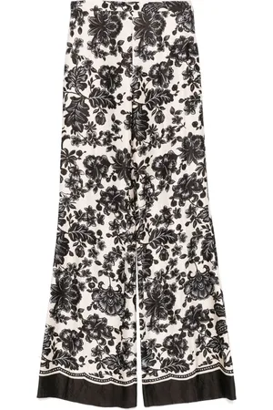 Sandro Floral-print trousers