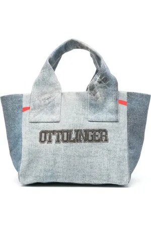 OTTOLINGER Mini denim-print tote bag