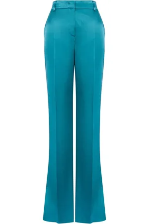 Alberta Ferretti Satin tailored trousers
