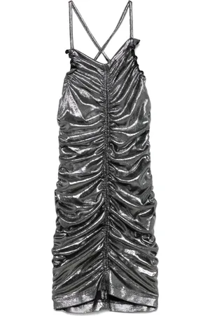 MONNALISA Lam??-effect dress