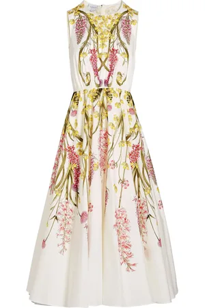 Giambattista Valli Wildflowers-print poplin dress