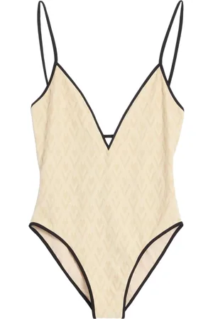 VALENTINO GARAVANI Toute La V jacquard swimsuit