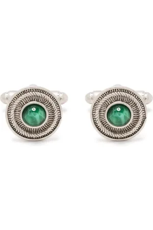 Roberto Cavalli Gemstone rope-detail cufflinks