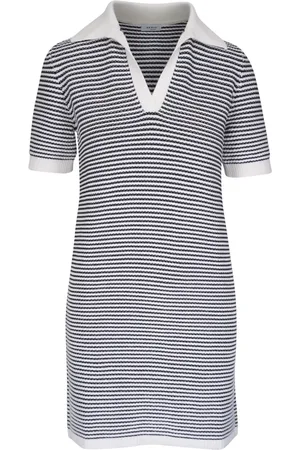 AKRIS Striped mini dress