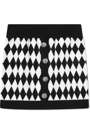Balmain Geometric-print skirt