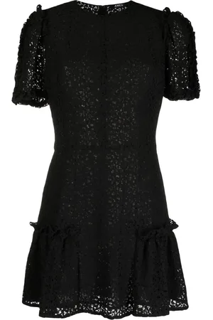 AMEN Floral-embroidered minidress