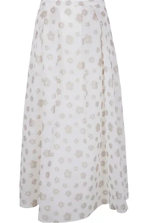 Emporio Armani Fil-coupé effect midi skirt
