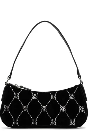HUGO BOSS Rhinestone-embellished velvet bag