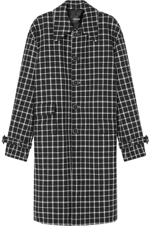 VERSACE Checked single-breasted blazer