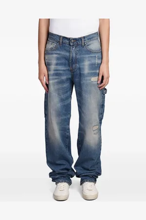 SALVATORE SANTORO Distressed-effect jeans