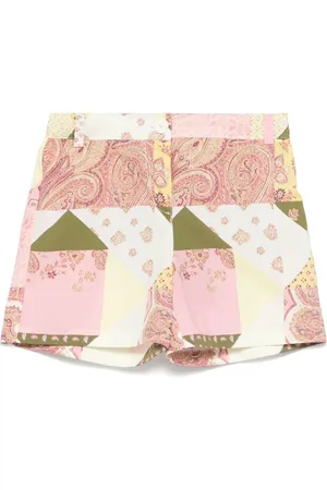 Etro Patchwork-print shorts