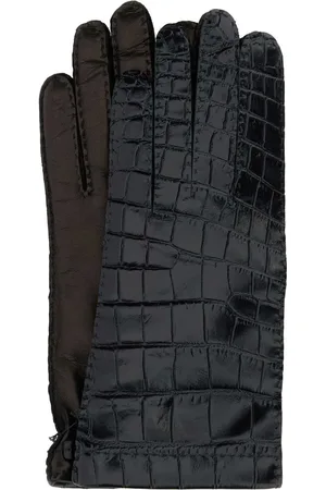Miu Miu Crocodile-embossed gloves
