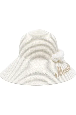MONNALISA Floral-appliqué hat