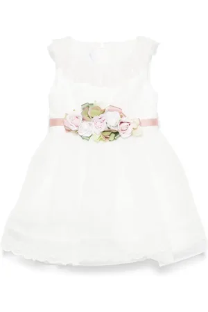 COLORICHIARI Floral-appliqué dress