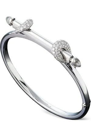 Ananya 18K white gold Chakra Icon diamonds bracelet