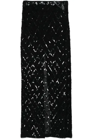 P.A.R.O.S.H. Sequin-embellished maxi skirt