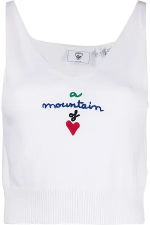Rossignol Embroidered knitted crop-top