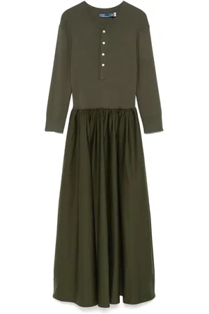 Ralph Lauren Henley-Bodice maxi dress