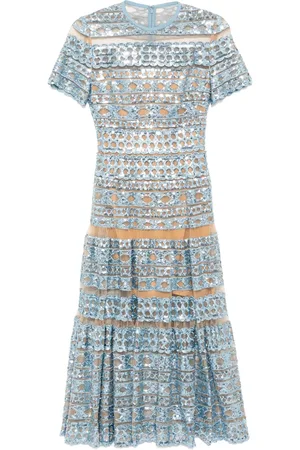 Elie saab Embroidered tulle dress