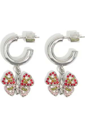 Bimba y Lola Butterfly hoop earrings