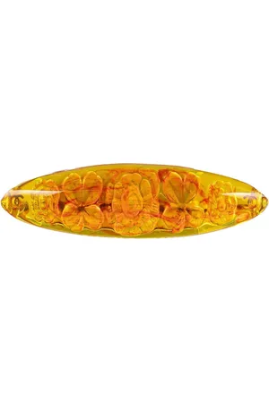 CHANEL 1998 Resin Camellia and Clover Brooch costume brooch