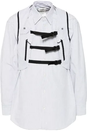 DOUBLET Trail vest striped shirt