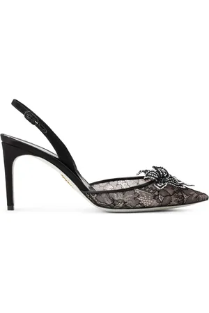 RENE CAOVILLA Floriane 80mm lace pumps