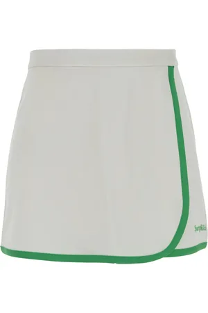 Sporty & Rich Logo-embroidered mini skirt