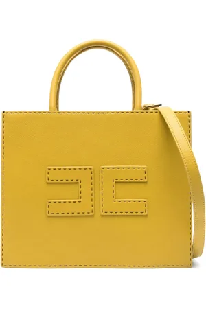 Elisabetta Franchi Medium contrast-stitching tote bag