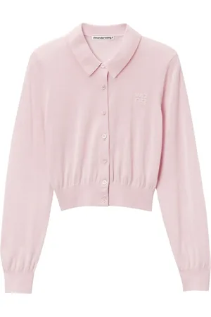 Alexander Wang Stacked-logo cardigan