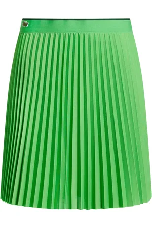 Lacoste Logo-appliqué pleated mini tennis skirt