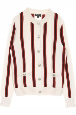 CHANEL 1986-1988 striped cashmere cardigan