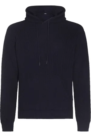 add Ribbed-knit hoodie