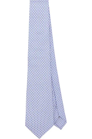 CANALI Patterned-jacquard silk tie