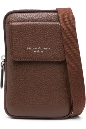 ASPINAL OF LONDON Reporter leather crossbody phone bag