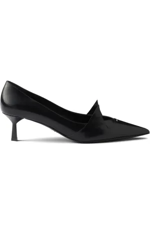 Prada 55mm two-tone brushed-leather pumps