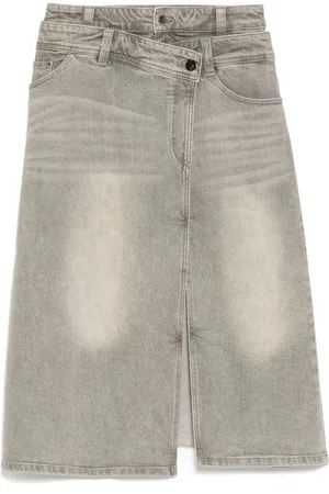 JNBY Asymmetric long waist skirt