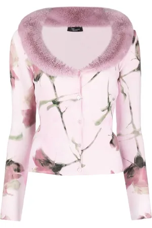 BLUMARINE Rose-print cardigan