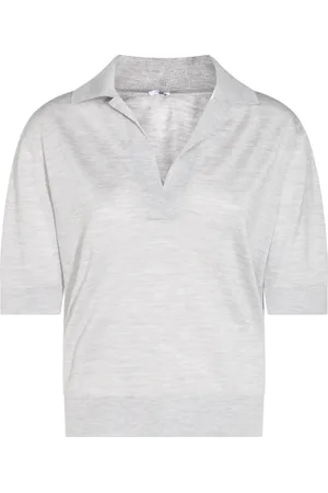 Malo Cashmere-silk polo top