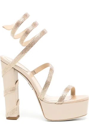 RENE CAOVILLA Cleo 130mm rhinestone-embellished platform sandals