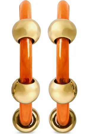 La DoubleJ Studded hoop earrings