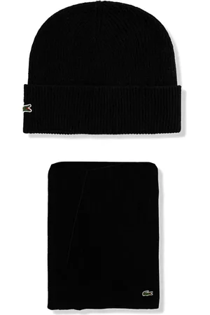 Lacoste Logo-appliqué beanie (set of two)