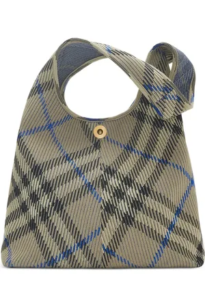 Burberry Small Check knitted shoulder bag