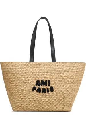 Ami Raffia tote bag