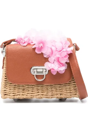MONNALISA Floral-appliqué cross body bag
